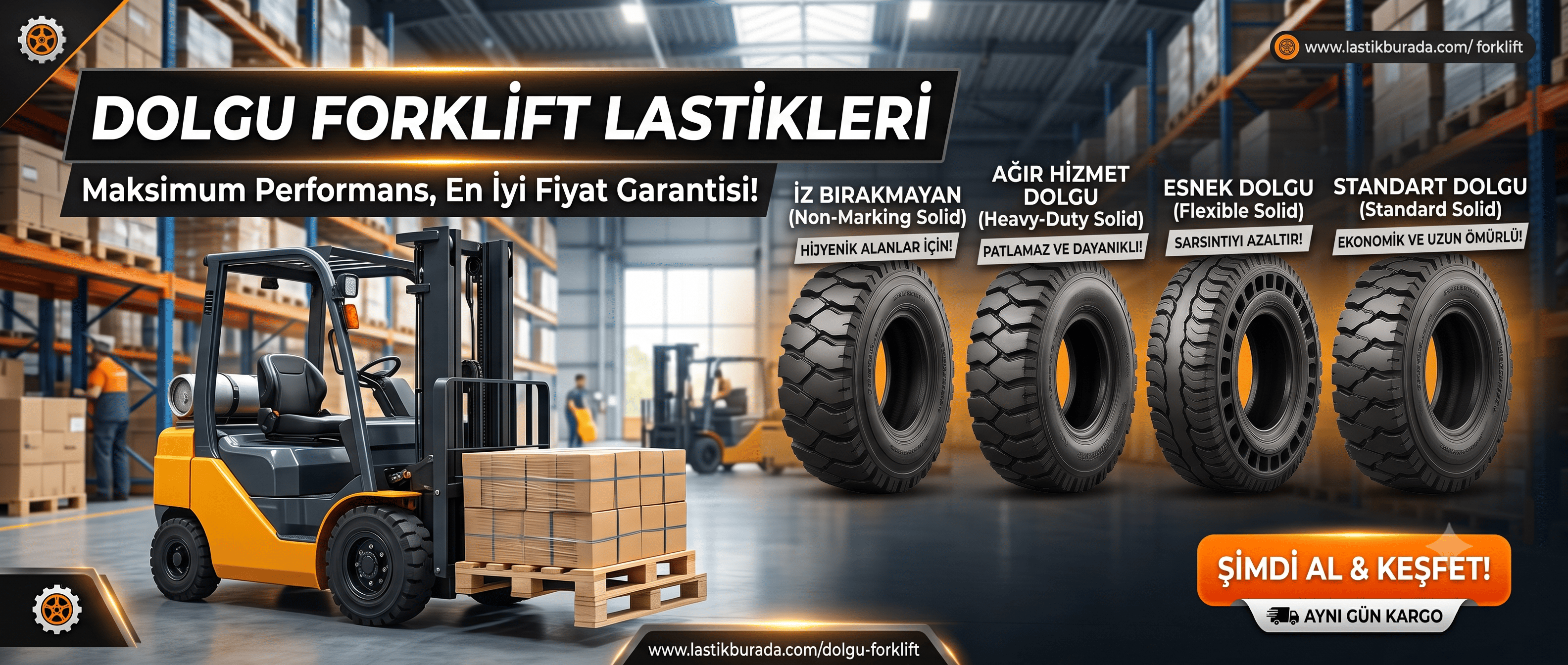 Dolgu Forklift lastikleri
