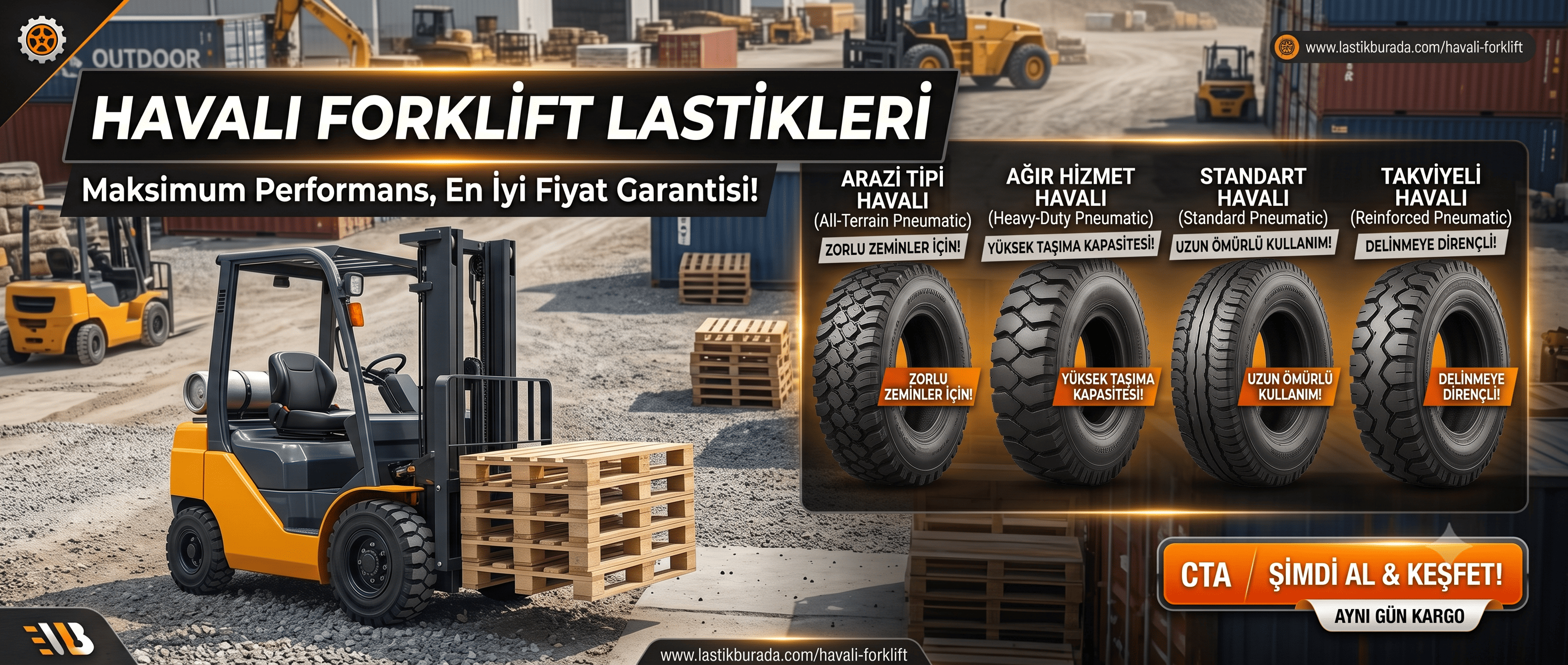 Havalı Forklift Lastikleri